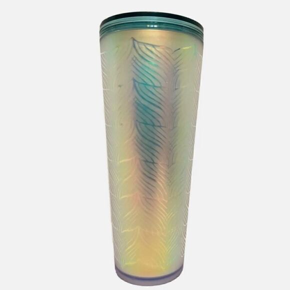 Starbucks 50th Anniversary 2021 Iridescent Frosted Mermaid Tail 24 oz Co… - Picture 1 of 12